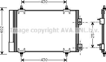 Prasco CNA5283D - Конденсатор, кондиціонер avtolavka.club