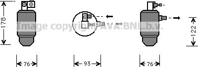 Prasco CND164 - Осушувач, кондиціонер avtolavka.club