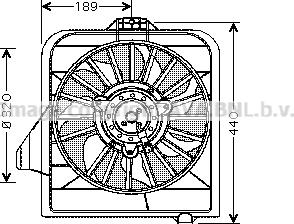 Prasco CR7504 - Вентилятор, охолодження двигуна avtolavka.club