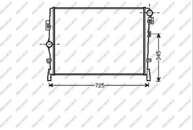 Prasco DG815R001 - Радіатор, охолодження двигуна avtolavka.club