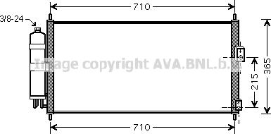 Prasco DN5311D - Конденсатор, кондиціонер avtolavka.club