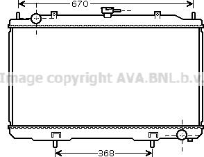 Prasco DN2324 - Радіатор, охолодження двигуна avtolavka.club