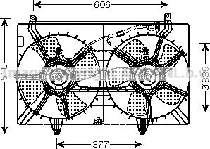 Prasco DN7529 - Вентилятор, охолодження двигуна avtolavka.club