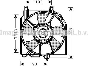 Prasco DN7523 - Вентилятор, охолодження двигуна avtolavka.club