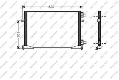 Prasco DS950C003 - Конденсатор, кондиціонер avtolavka.club