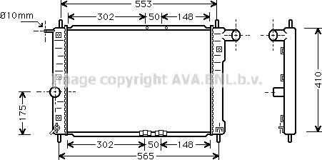 Prasco DW2039 - Радіатор, охолодження двигуна avtolavka.club