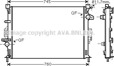 Prasco FD2422 - Радіатор, охолодження двигуна avtolavka.club