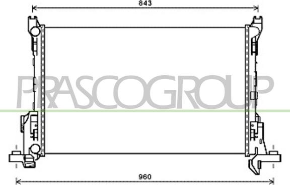 Prasco FT900R001 - Радіатор, охолодження двигуна avtolavka.club