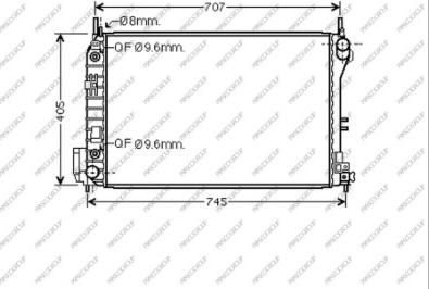 Prasco FT520R003 - Радіатор, охолодження двигуна avtolavka.club