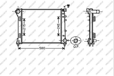 Prasco FT124R002 - Радіатор, охолодження двигуна avtolavka.club