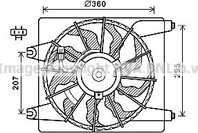 Prasco HY7560 - Вентилятор, охолодження двигуна avtolavka.club