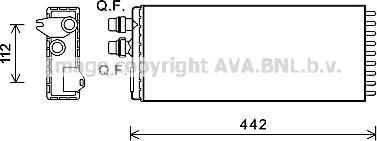 Prasco IVA6113 - Теплообмінник, опалення салону avtolavka.club