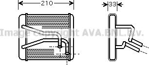 Prasco KA6049 - Теплообмінник, опалення салону avtolavka.club