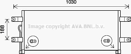 Prasco ME5293 - Конденсатор, кондиціонер avtolavka.club