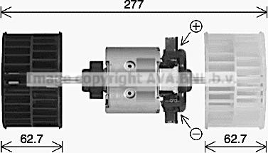 Prasco MN8138 - Електродвигун, вентиляція салону avtolavka.club