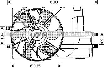 Prasco MS7511 - Вентилятор, охолодження двигуна avtolavka.club