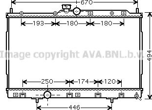 Prasco MT2184 - Радіатор, охолодження двигуна avtolavka.club