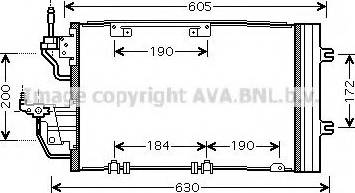 Prasco OL5454 - Конденсатор, кондиціонер avtolavka.club