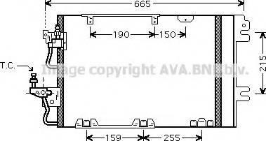 Prasco OL5384 - Конденсатор, кондиціонер avtolavka.club