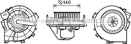 Prasco OL8609 - Електродвигун, вентиляція салону avtolavka.club