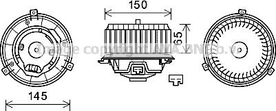 Prasco OL8674 - Електродвигун, вентиляція салону avtolavka.club