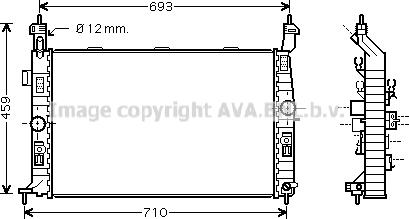 Prasco OL2345 - Радіатор, охолодження двигуна avtolavka.club