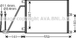 Prasco OLA5265 - Конденсатор, кондиціонер avtolavka.club