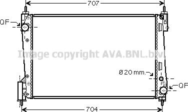 Prasco OLA2423 - Радіатор, охолодження двигуна avtolavka.club