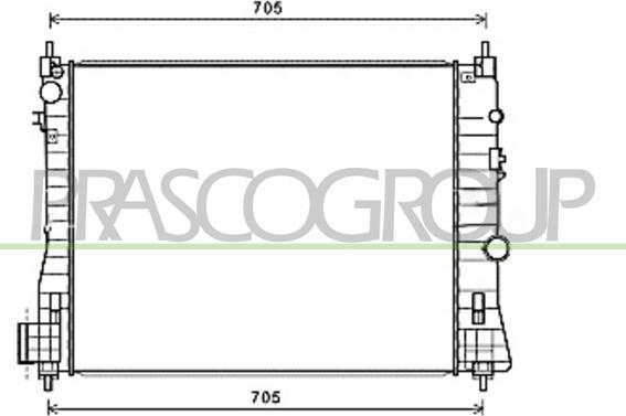 Prasco OP700R006 - Радіатор, охолодження двигуна avtolavka.club