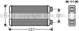 Prasco RTA6457 - Теплообмінник, опалення салону avtolavka.club