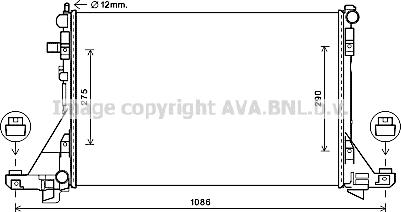 Prasco RTA2605 - Радіатор, охолодження двигуна avtolavka.club