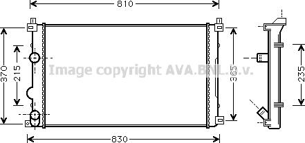 Prasco RTA2321 - Радіатор, охолодження двигуна avtolavka.club