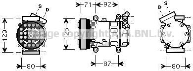 Prasco RTK401 - Компресор, кондиціонер avtolavka.club