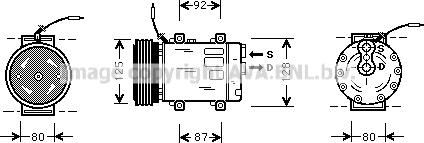 Prasco RTK067 - Компресор, кондиціонер avtolavka.club