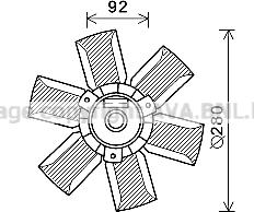 Prasco SA7023 - Вентилятор, охолодження двигуна avtolavka.club