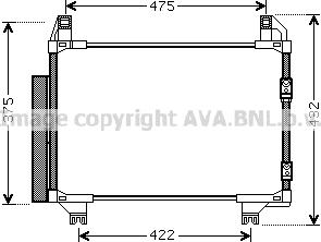 Prasco TO5413D - Конденсатор, кондиціонер avtolavka.club