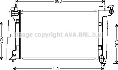 Prasco TO2302 - Радіатор, охолодження двигуна avtolavka.club