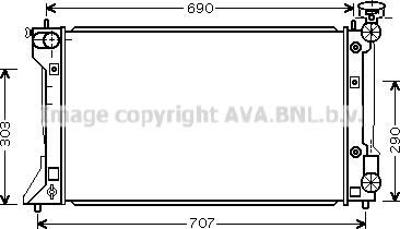 Prasco TO2293 - Радіатор, охолодження двигуна avtolavka.club