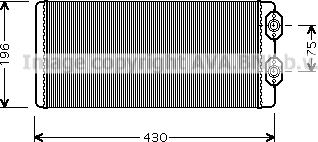 Prasco VLA6034 - Теплообмінник, опалення салону avtolavka.club