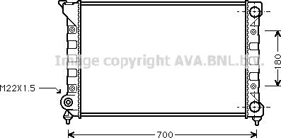 Prasco VN2072 - Радіатор, охолодження двигуна avtolavka.club