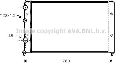 Prasco VNA2122 - Радіатор, охолодження двигуна avtolavka.club