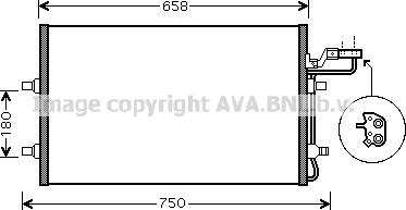 Prasco VO5140 - Конденсатор, кондиціонер avtolavka.club