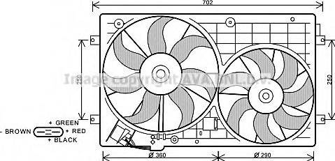 Prasco VW7528 - Вентилятор, охолодження двигуна avtolavka.club