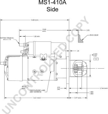 Prestolite Electric MS1-410A - Стартер avtolavka.club