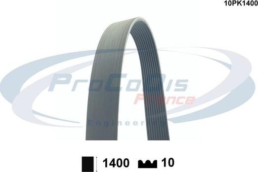 Procodis France 10PK1400 - Поліклиновий ремінь avtolavka.club