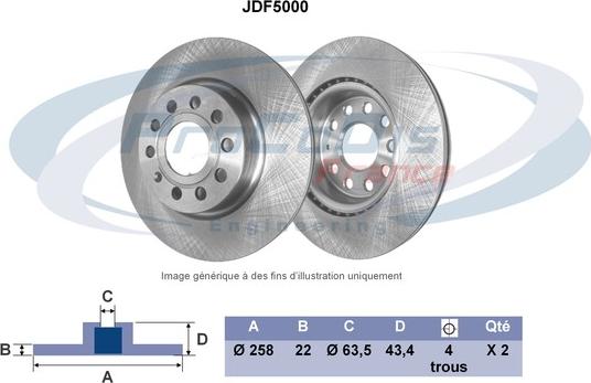 Procodis France JDF5000 - Гальмівний диск avtolavka.club