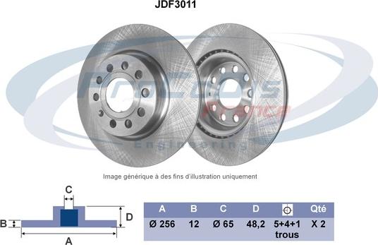 Procodis France JDF3011 - Гальмівний диск avtolavka.club