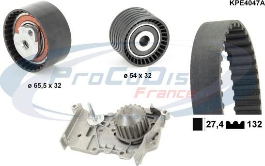 Procodis France KPE4047A - Водяний насос + комплект зубчатого ременя avtolavka.club