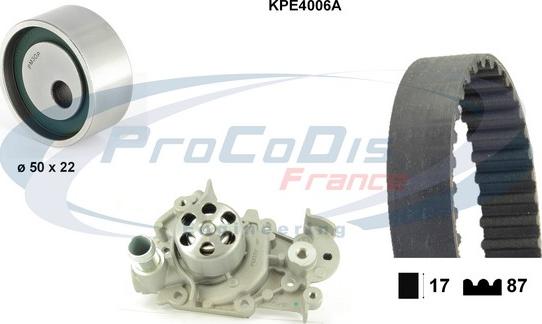 Procodis France KPE4006A - Водяний насос + комплект зубчатого ременя avtolavka.club