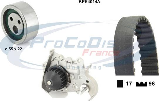 Procodis France KPE4014A - Водяний насос + комплект зубчатого ременя avtolavka.club